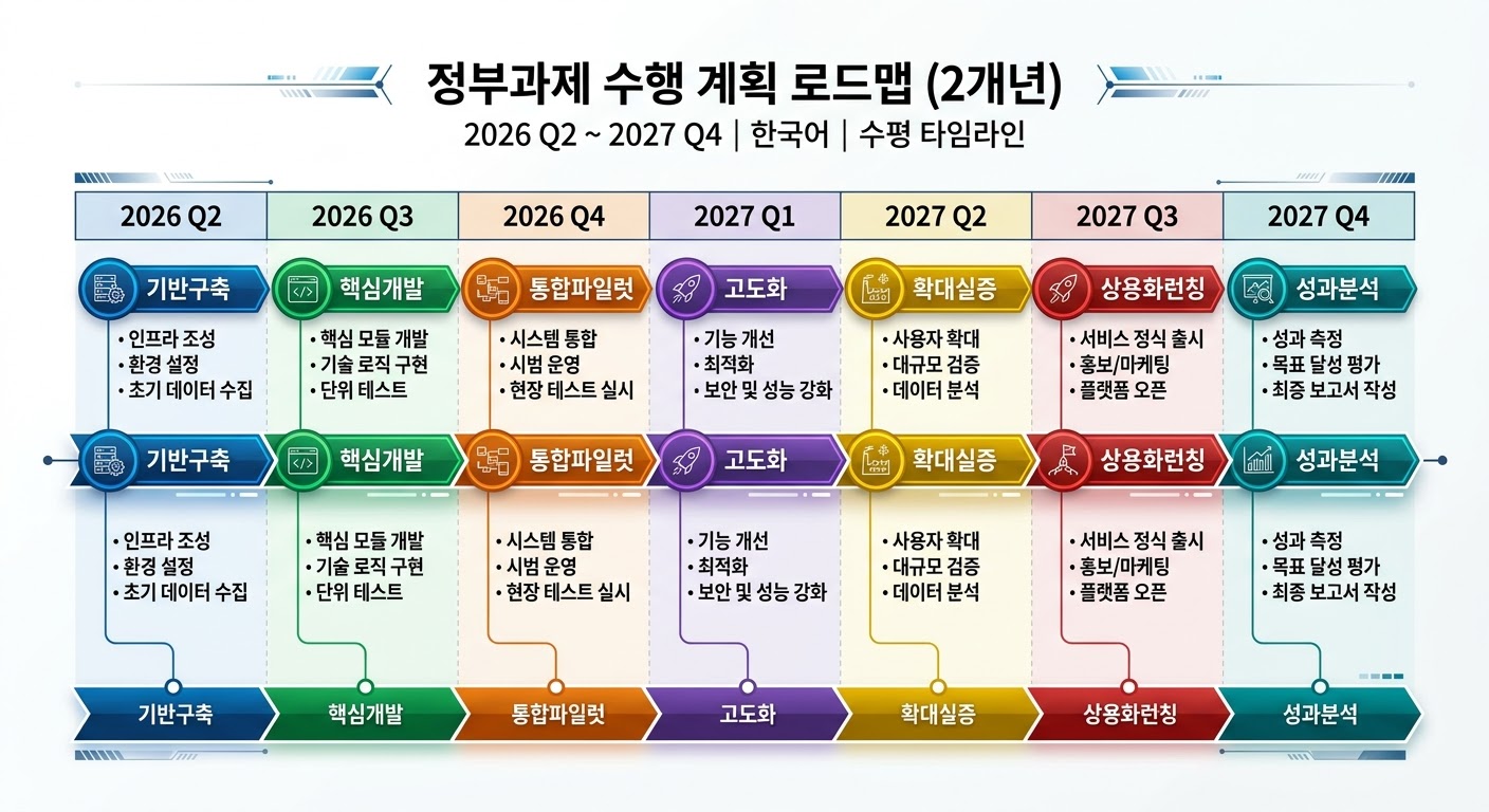 2개년 로드맵 타임라인